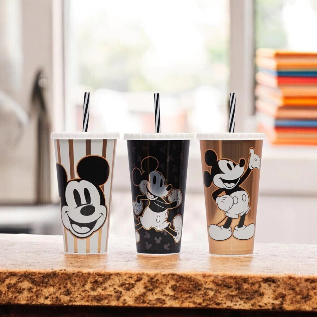 Copo com Tampa e Canudo Mickey Mouse – 700 ml (Sortido)