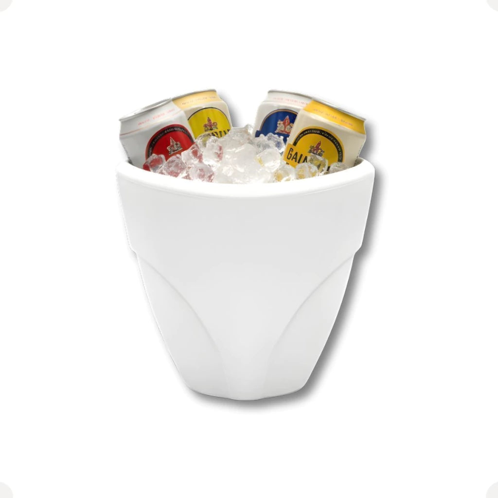 Champanheira Oval Branca – Tamanho P