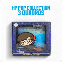 Conjunto de Quadros Harry Potter Pop Collection – 3 Peças