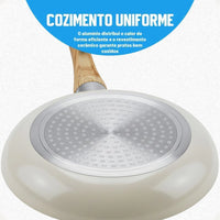 Conjunto de Panelas Cairo Hauskraft 5 Peças em Cerâmica Antiaderente