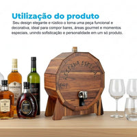 Pingômetro com Tampa de Barril em MDF