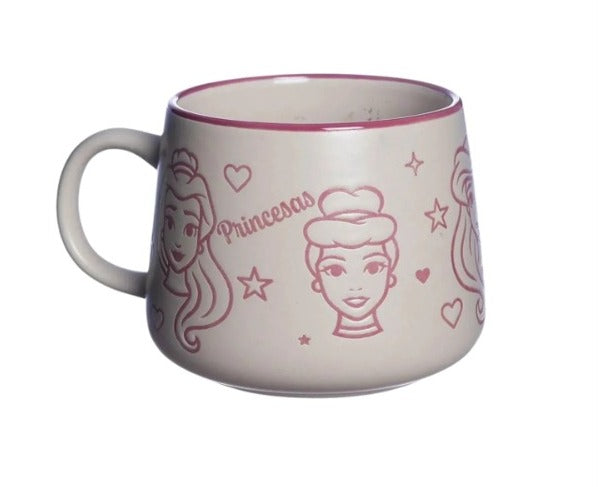 Caneca Moma Cerâmica 500ml Princesas