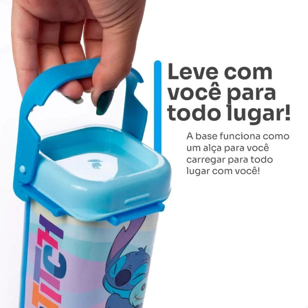 Organizador Retrátil com Alça e Suporte para Celular Stitch