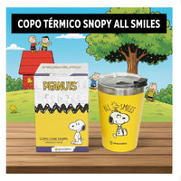 Copo de Viagem Snap com Tampa Snoopy Core – 300 ml