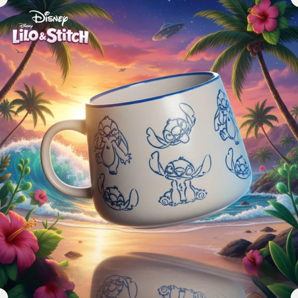 Caneca Moma Cerâmica 500ml Stitch