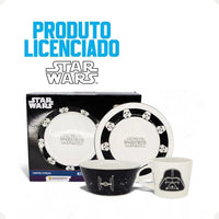 Conjunto Breakfast Star Wars em Cerâmica com Caneca, Bowl e Prato