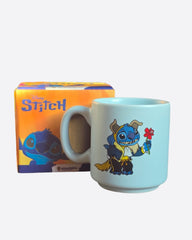 Caneca Mini Tina Cerâmica 100ml Stitch Fera
