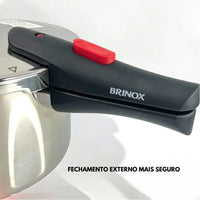 Panela de Pressão Brinox Ultra Inox para Indução, Gás e Elétrico