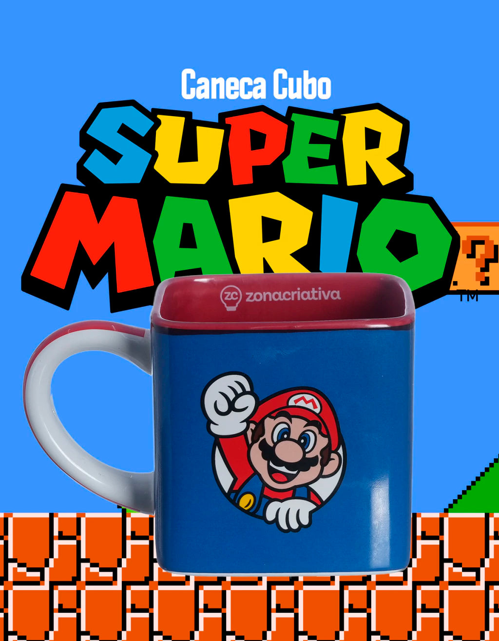 Caneca Cubo Super Mario – 300 ml
