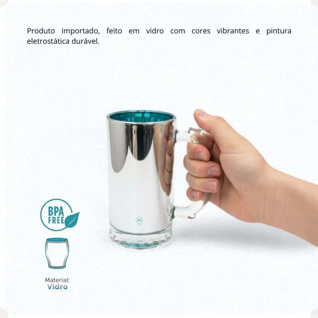 Caneca de Chopp Eletrostática Amigas – 450 ml