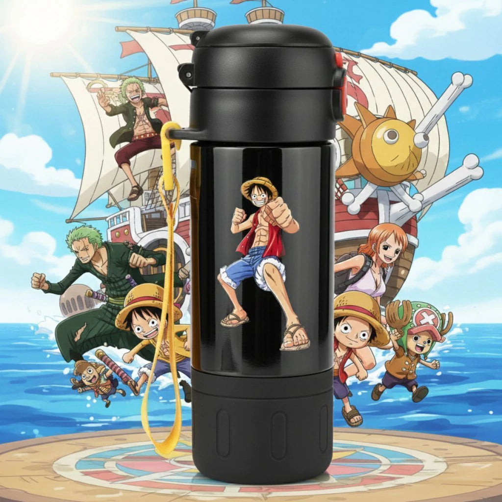 Garrafa Térmica Capsule com Canudo e Alça One Piece – 450 ml
