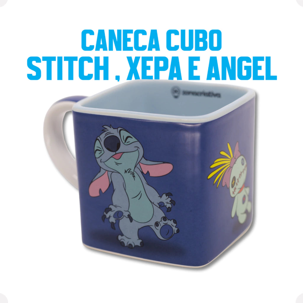 Caneca Cubo Stitch Voodoo Angel – 300 ml