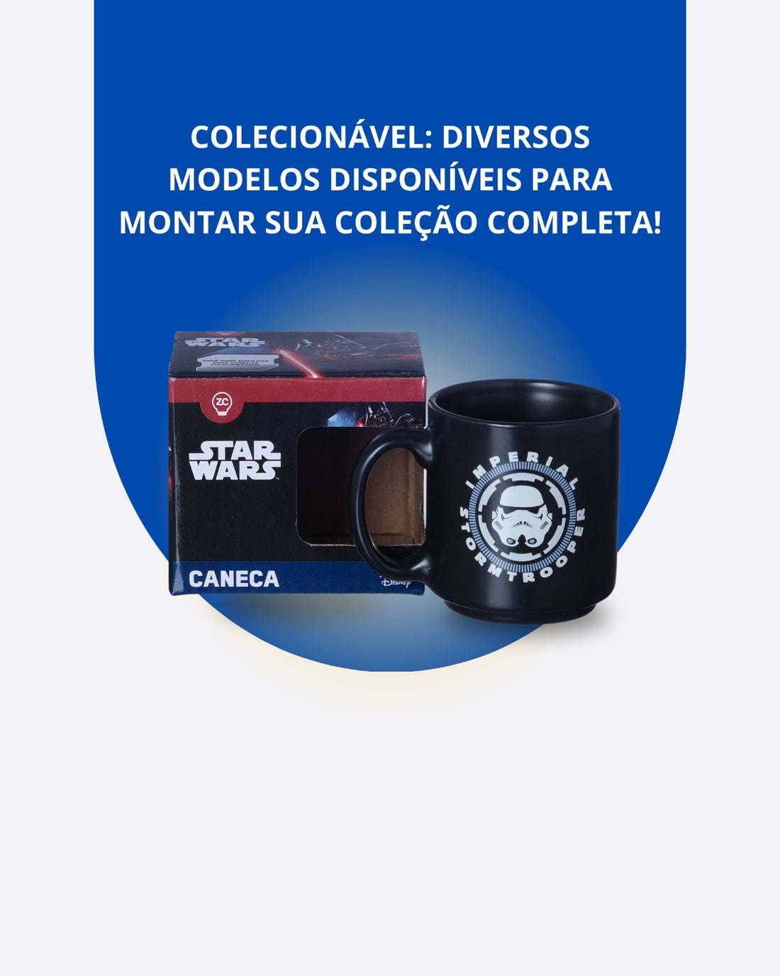 Caneca Mini Tina Cerâmica 100ml Stormtrooper
