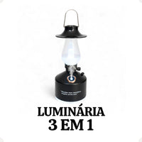 Luminária Lampião LED 3 em 1 com Umidificador