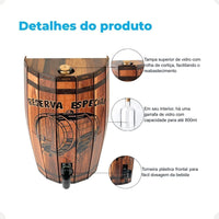 Pingômetro em Formato de Barril em MDF