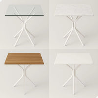 Base para Mesa em Metal com 4 Apoios – Ideal para Tampos de Vidro, Mármore ou Madeira