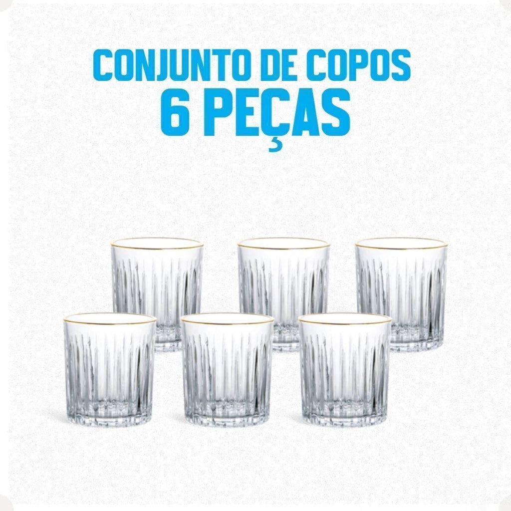 Jogo de 6 Copos Egeu Hauskraft – 330 ml