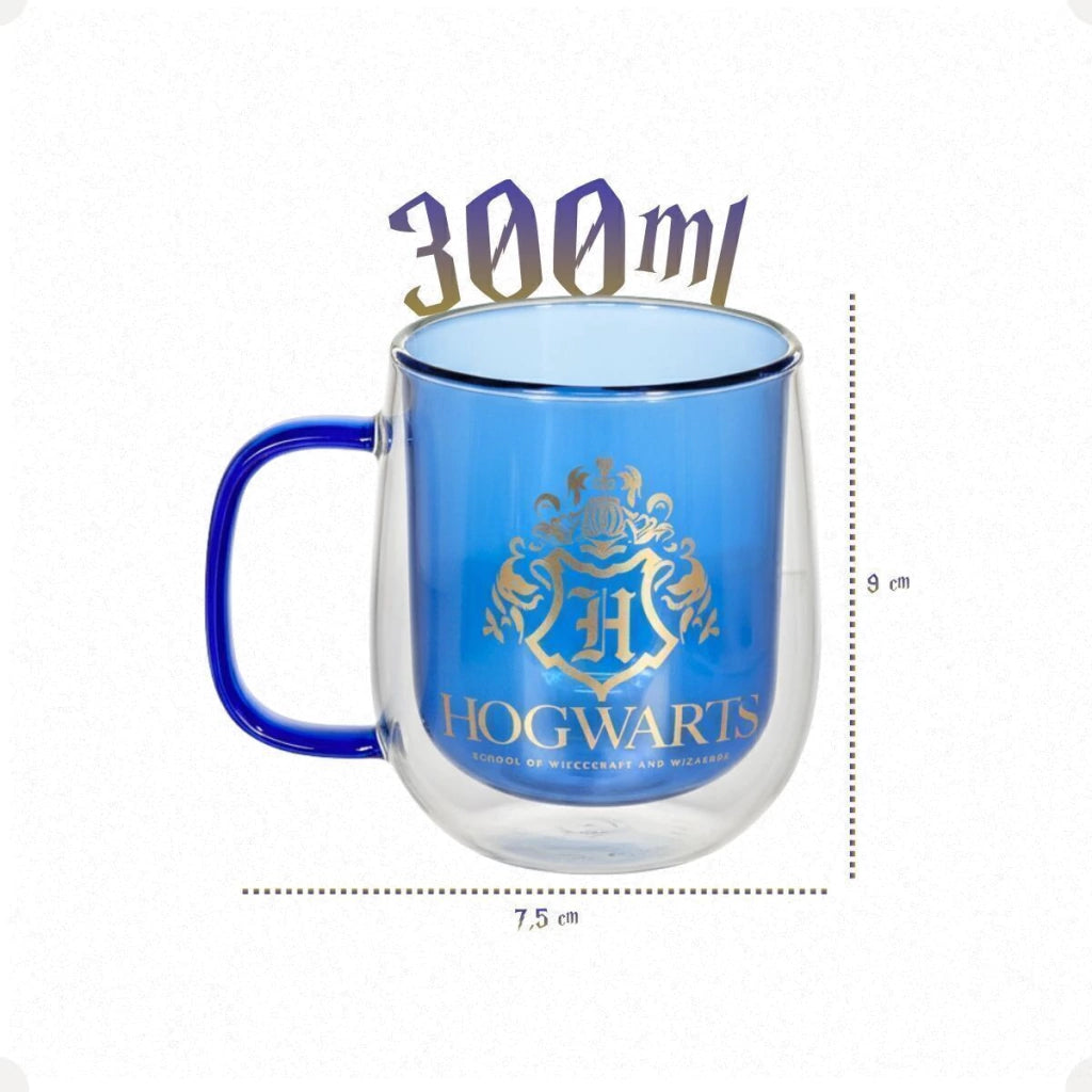 Caneca de Vidro Hogwarts Harry Potter – 300 ml