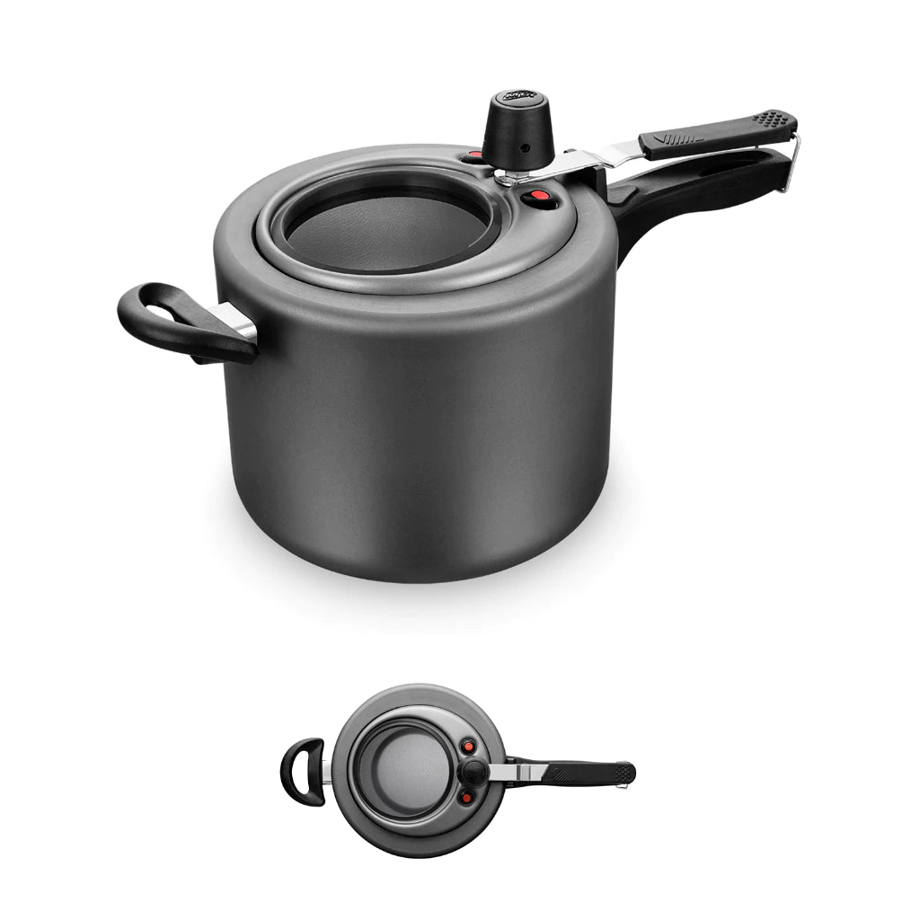 Panela de Pressão MTA 4,5 L Antiaderente em Alumínio – Grafite