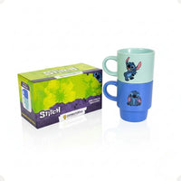Conjunto com 2 Canecas Empilháveis Stitch – 180 ml