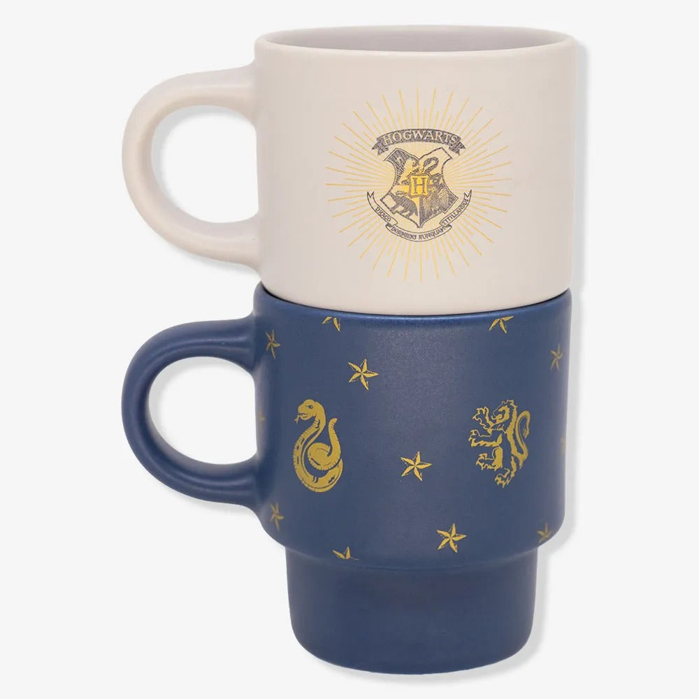 Conjunto Canecas Empilháveis 2 Peças 150ml Hogwarts Casas