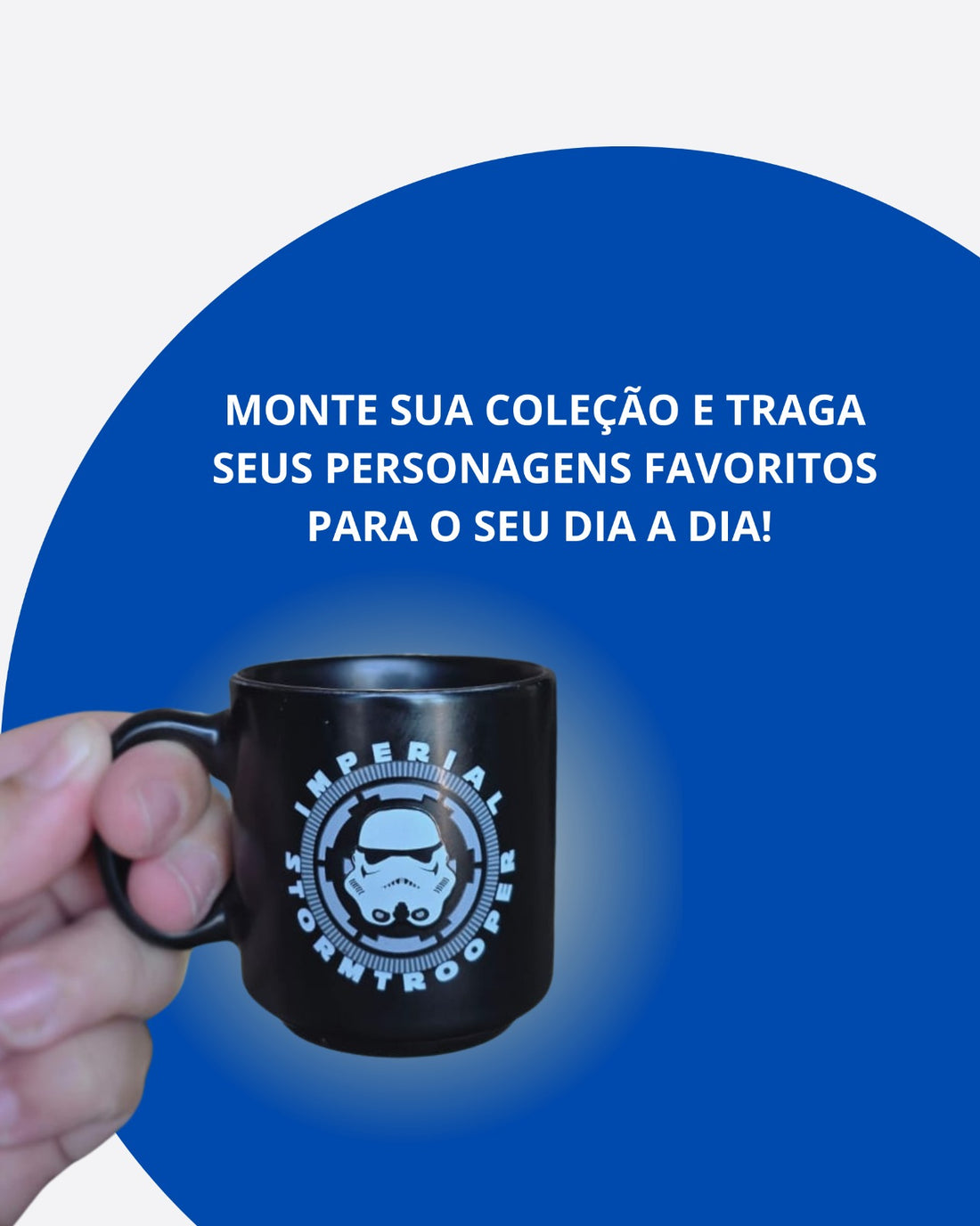 Caneca Mini Tina Cerâmica 100ml Stormtrooper