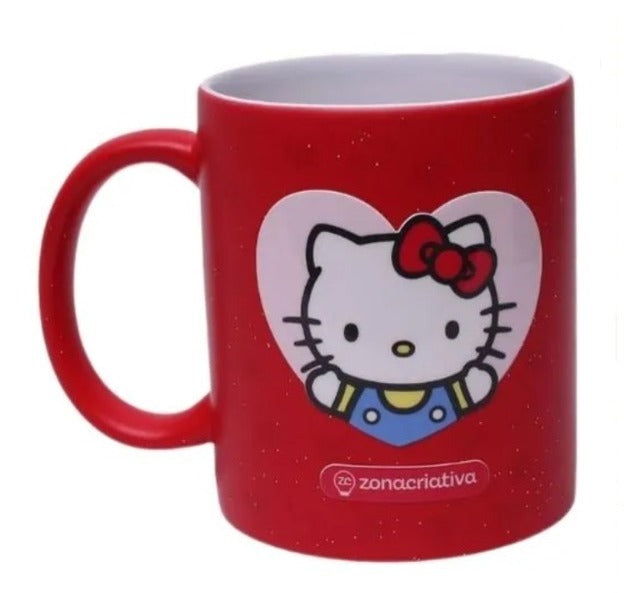 Caneca Magic com Glitter 350ml Hello Kitty