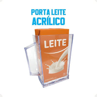 Porta-Caixa de Leite em Acrílico com Alça