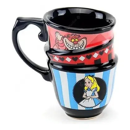 Caneca Ornamento Decorativo 250ml Alice Hora do chá