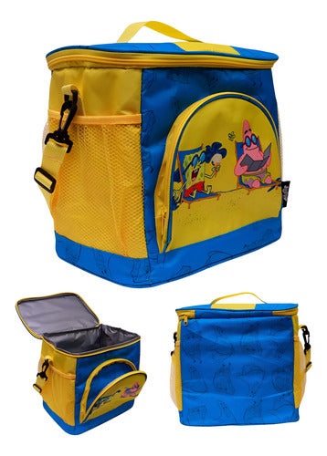 Bolsa Térmica Bob Esponja Retangular Zona Criativa Azul