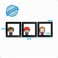 Conjunto de Quadros Harry Potter Pop Collection – 3 Peças
