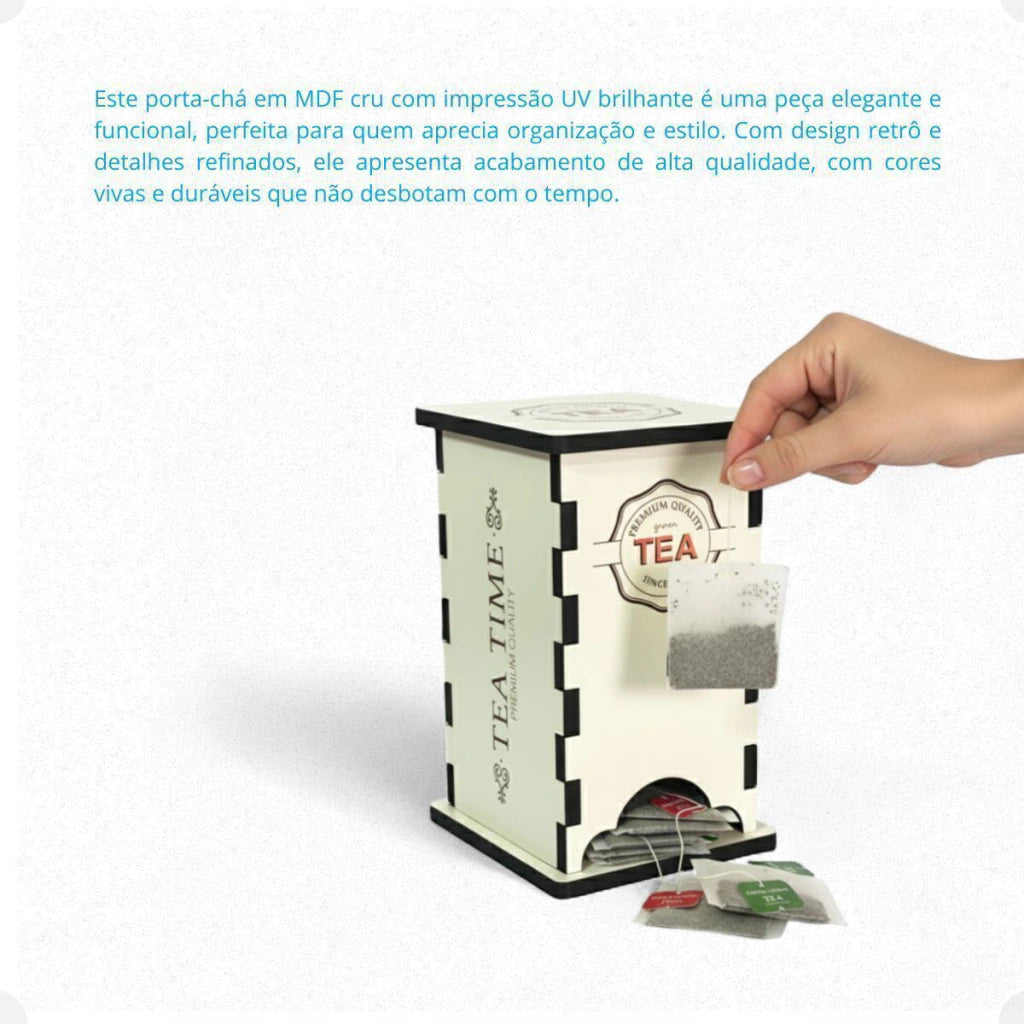 Caixa para Chá Gourmet em MDF Decorativa
