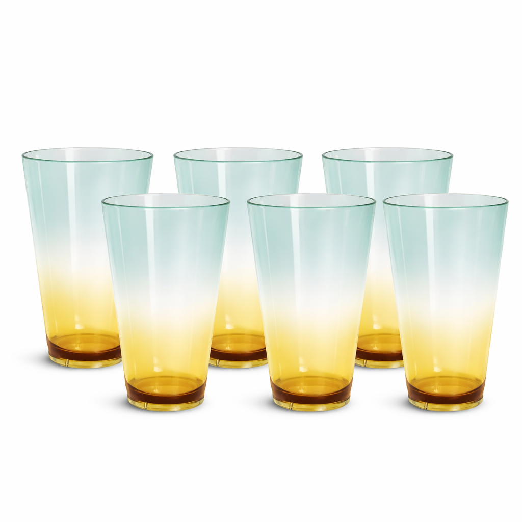 Copo Taiti Bicolor Verde e Âmbar – 450 ml