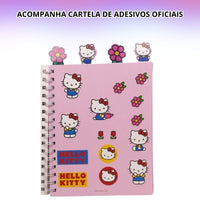 Caderno Pocket com Divisória 24x17,5cm 80fls Hello Kitty