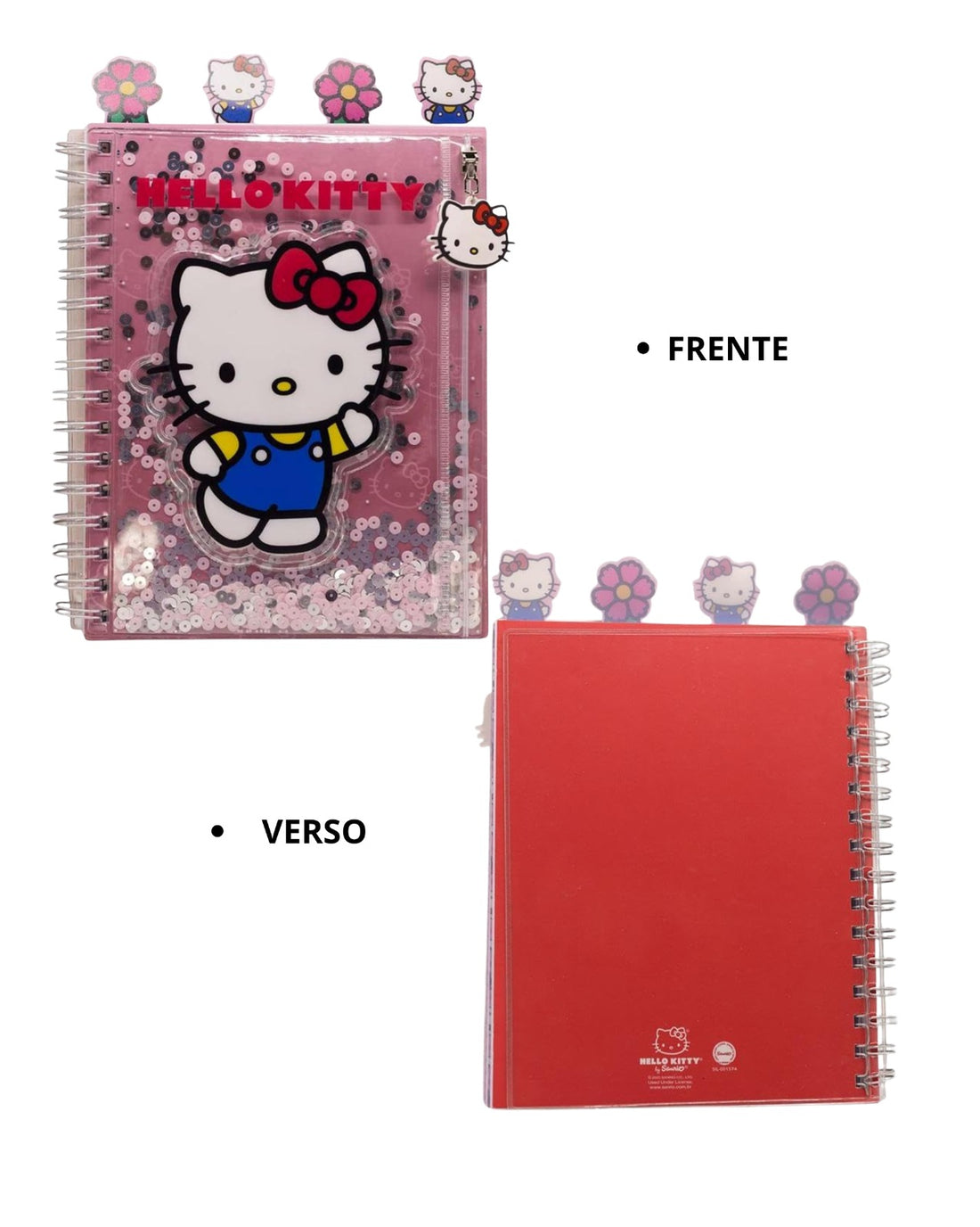 Caderno Pocket com Divisória 24x17,5cm 80fls Hello Kitty