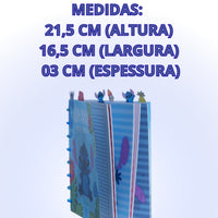 Caderno de Anotações com Divisória 21x16cm 100fls Stitch