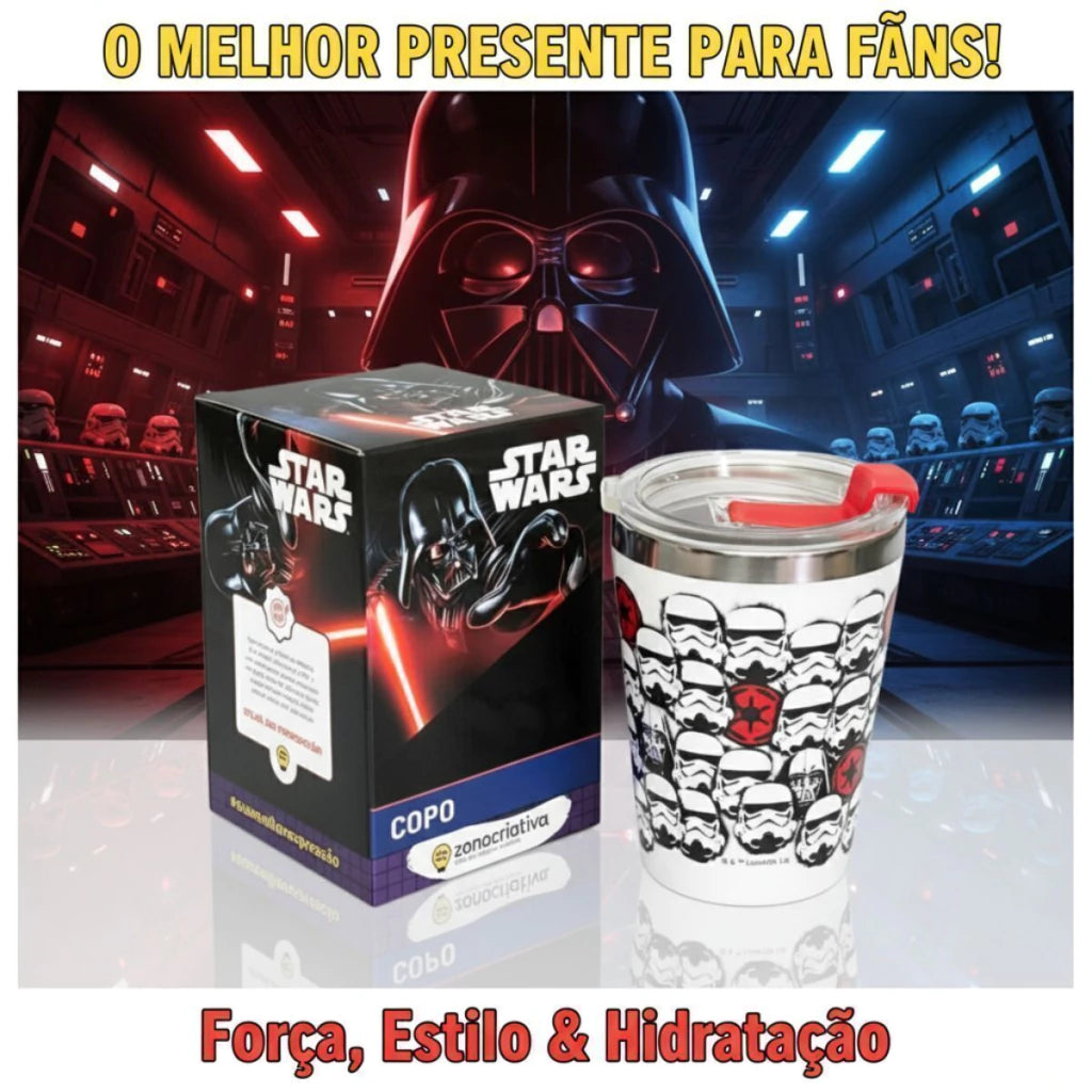 Copo de Viagem Snap com Tampa Star Wars – 300 ml