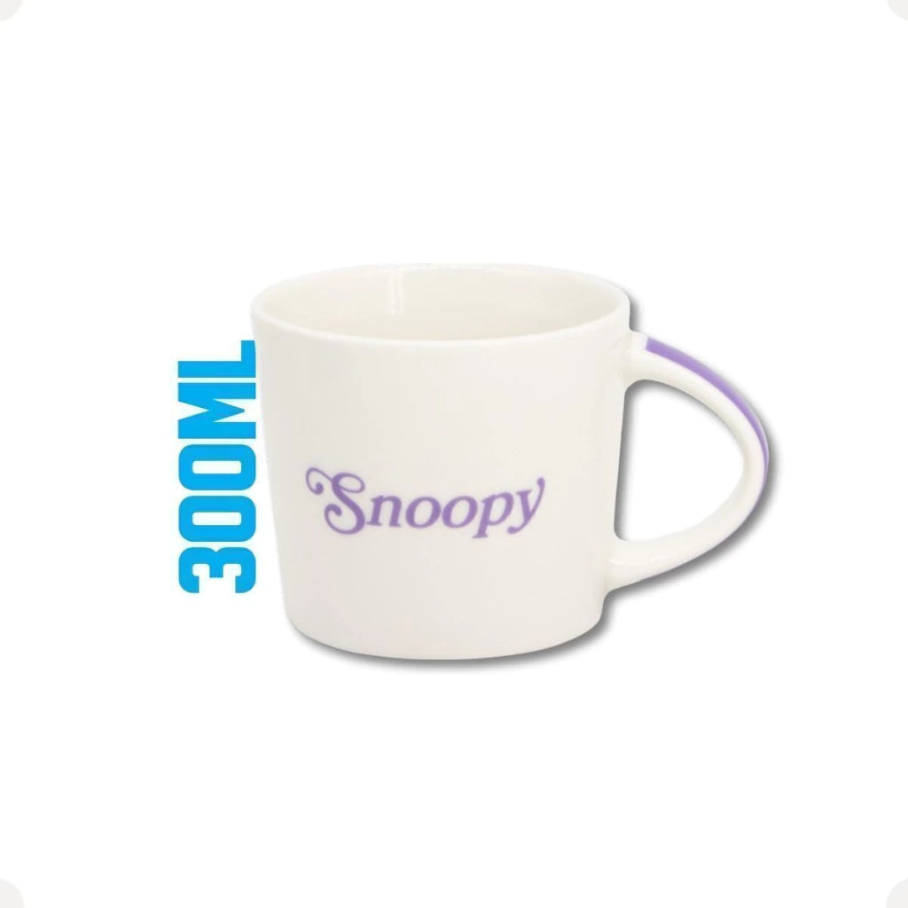 Conjunto Breakfast Snoopy em Cerâmica com Caneca, Bowl e Prato
