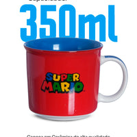 Caneca Tom Super Mario em Cerâmica – 350 ml