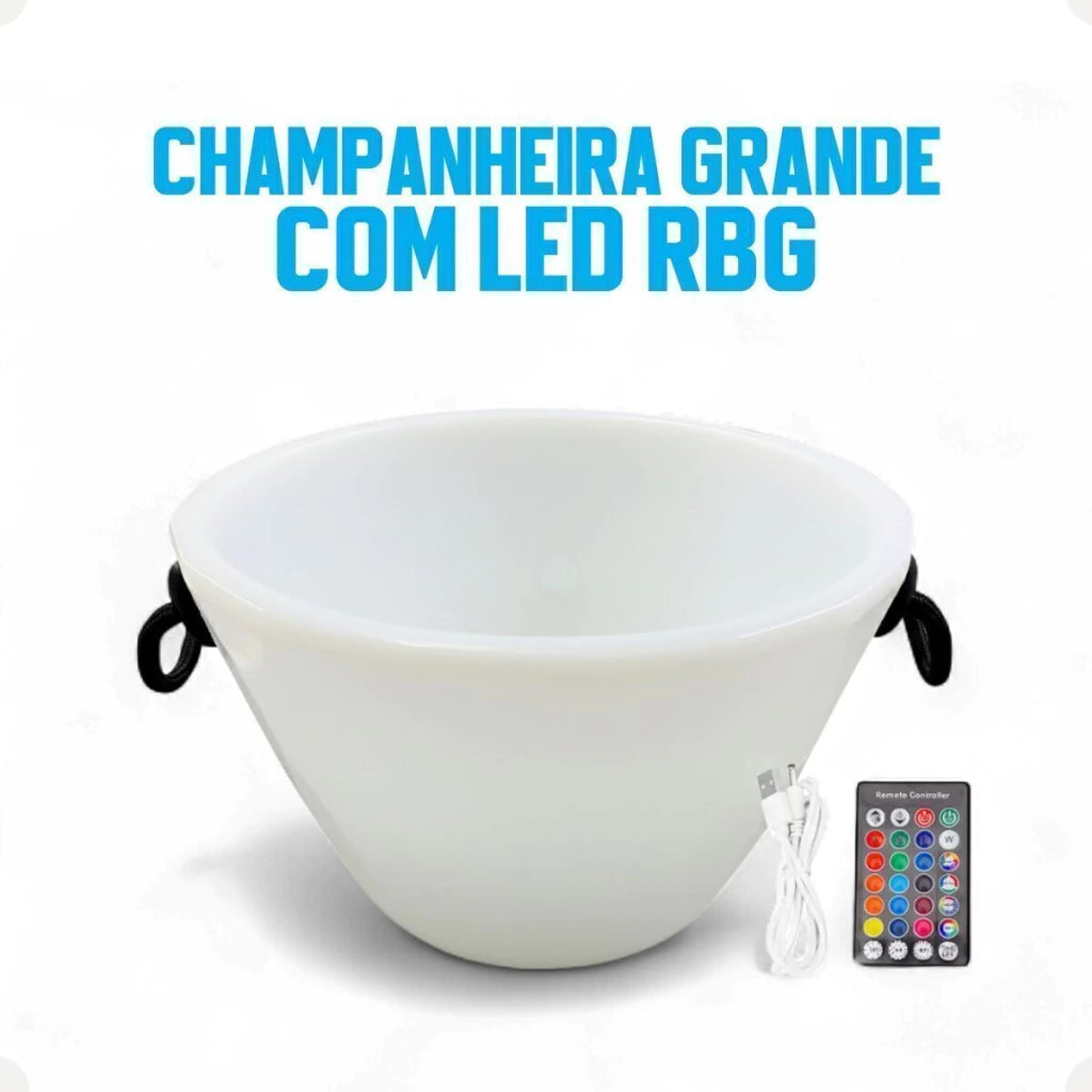 Champanheira LED RGB sem Fio – Tamanho G