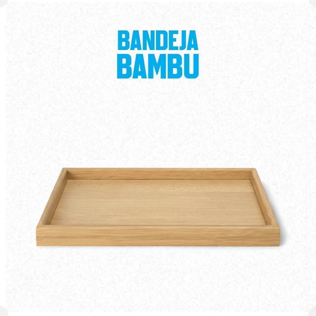 Bandeja para Servir em Bambu 20 x 30 cm – Western Home