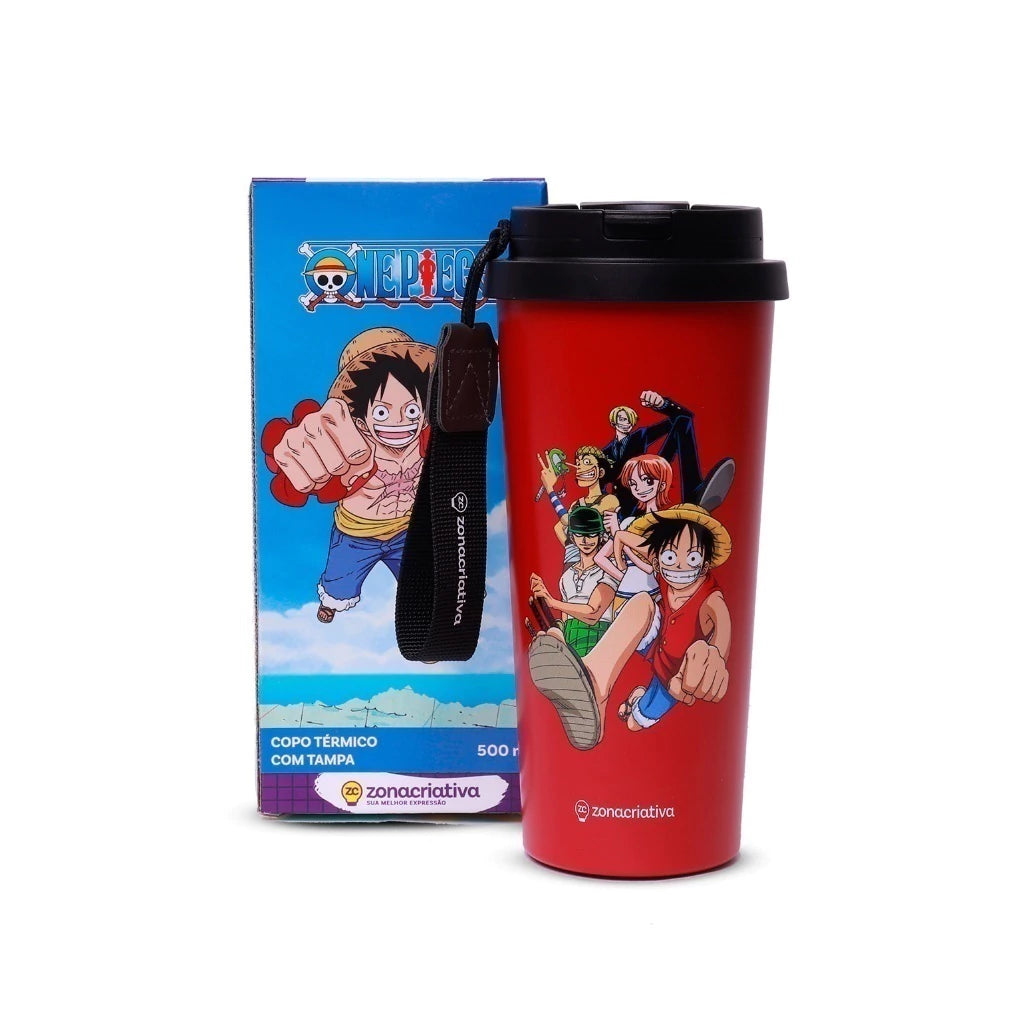 Copo Térmico One Piece em Aço Inox com Tampa – 500 ml