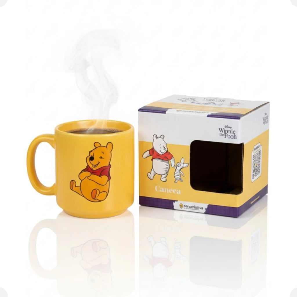 Caneca Mini Tina Pooh em Cerâmica – 100 ml