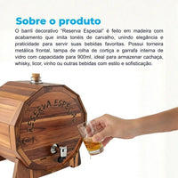 Pingômetro com Tampa de Barril em MDF