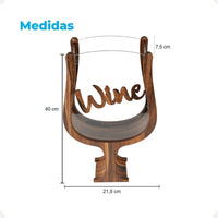 Porta-Rolhas em Formato de Taça em MDF – M