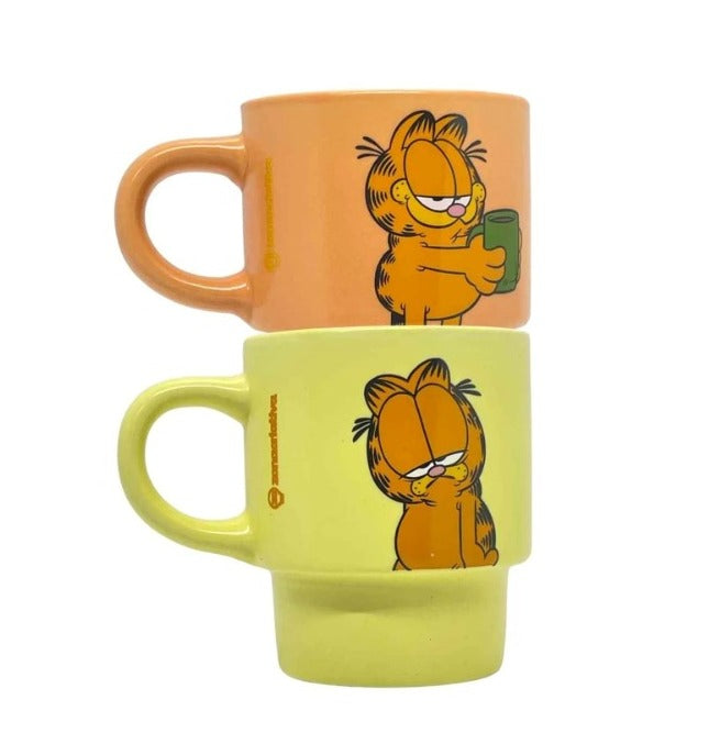 Conjunto Canecas Empilháveis 2 Peças 150ml Garfield