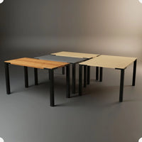 Pé de Mesa Industrial em Aço Reforçado com Base em Cantoneira – 70 cm