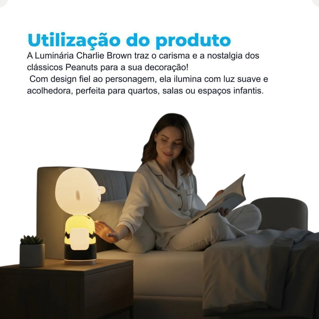 Luminária Charlie Brown Snoopy