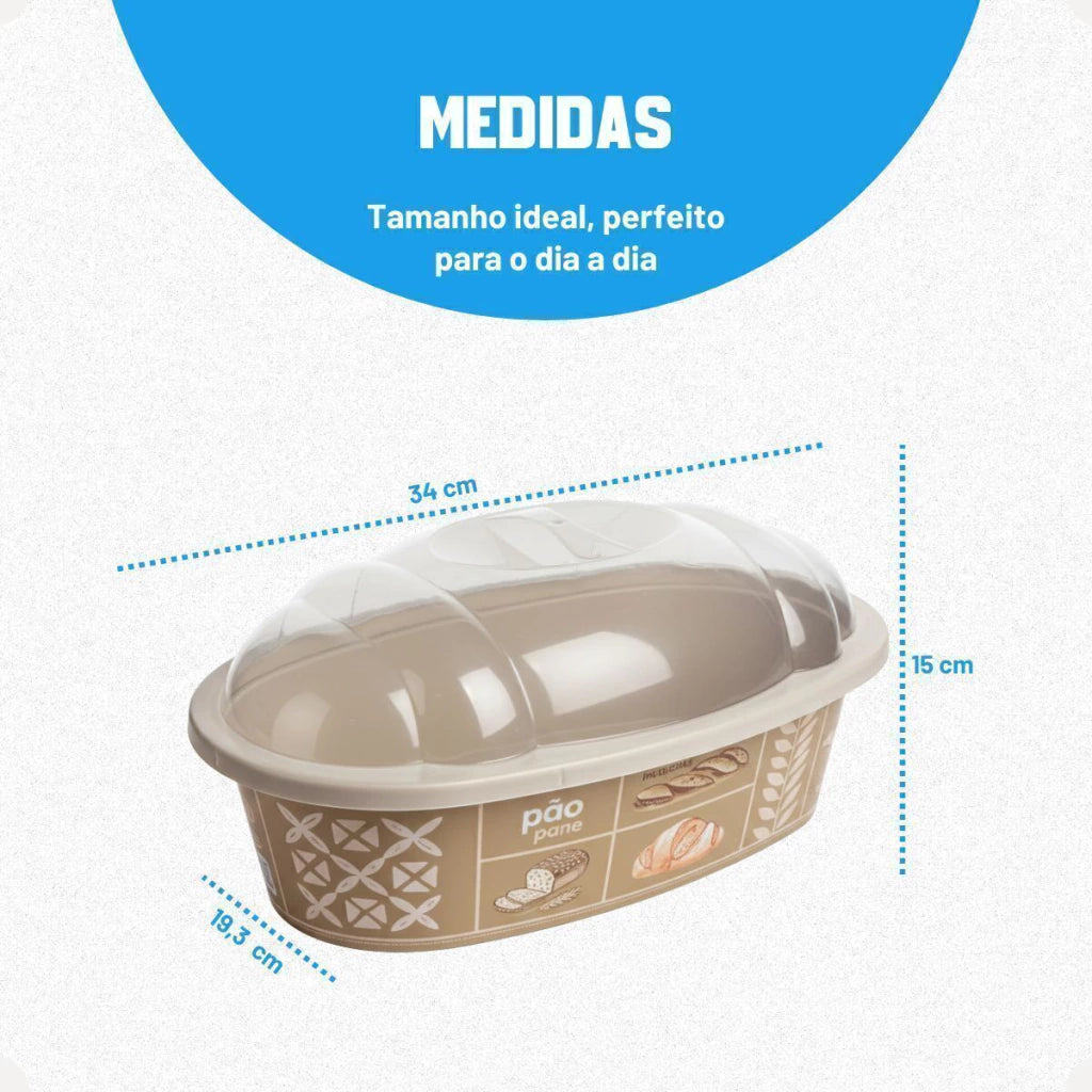Porta-Pão em Plástico Oval