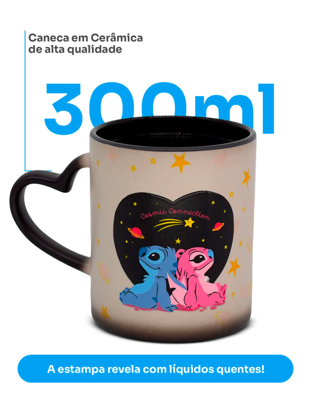 Caneca Magic Stitch e Angel Namorados – 350 ml